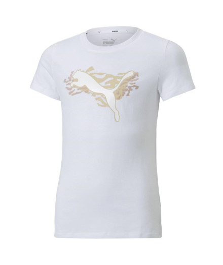 Camiseta de manga corta Puma Alpha Niña WH