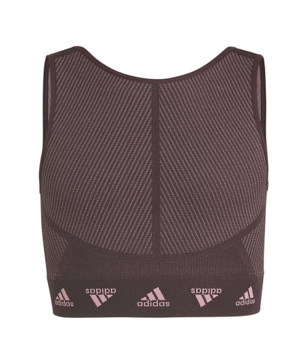 Top de fitness adidas Aeroknit Seamless Niña Purple