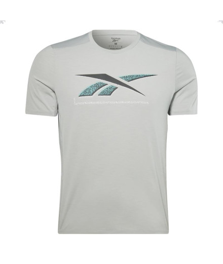Camiseta de fitness Reebok Activchill Graphic Hombre Grey