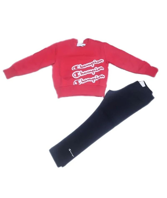 Conjunto Champion Crewneck Suit Infantil Red