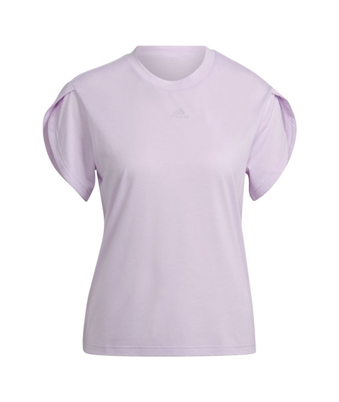 Camiseta de trainning adidas Floral Mujer Lila