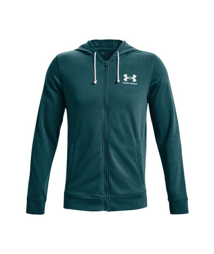 Chaqueta turquesa Under Armour Rival Terry Hombre