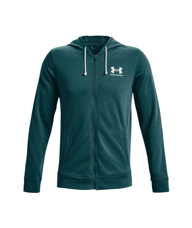 Chaqueta turquesa Under Armour Rival Terry Hombre