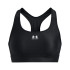 Sujetador Deportivo negro Under Armour HeatGear Mid Mujer