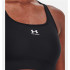 Sujetador Deportivo negro Under Armour HeatGear Mid Mujer