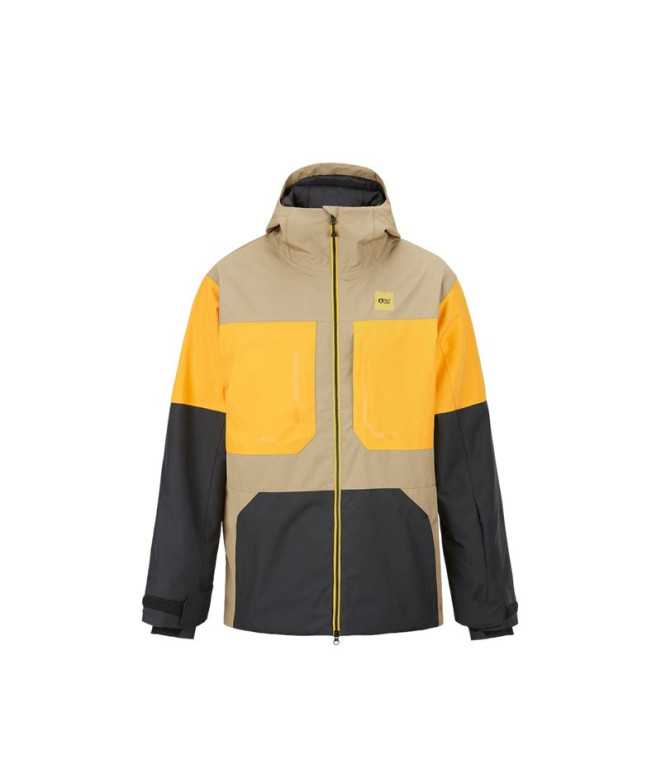 Chaqueta marrón de snowboard Picture Elfyn Hombre