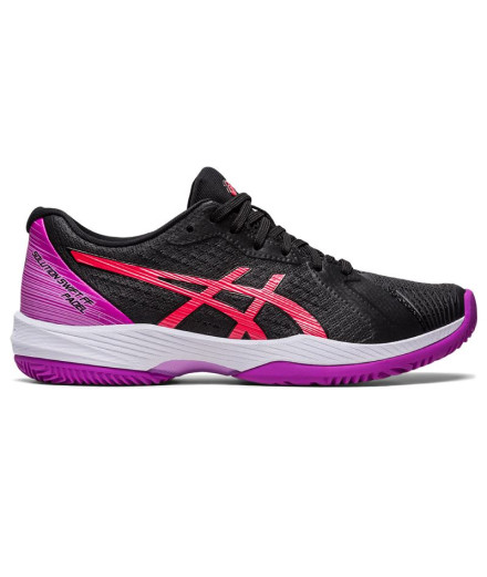 Zapatillas negras de pádel ASICS Solution Swift FF Mujer