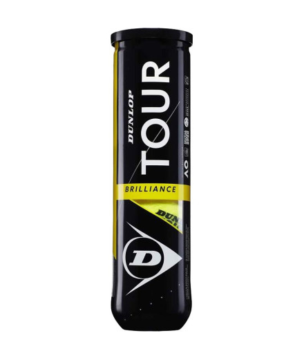 Pelota de tenis Dunlop Tour Brillance x4