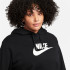 Sudadera Nike Sportswear Club Fleece Talla grande negro Mujer