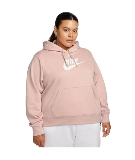 Sudadera Nike Sportswear Club Fleece Talla grande Rosa Mujer