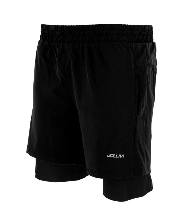 Pantalones de running Joluvi Meta Duo Negro Hombre