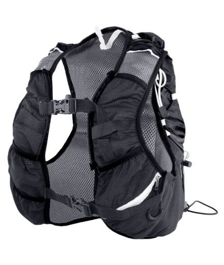 Mochila chaleco de running Jouvi Ultratrail Negro
