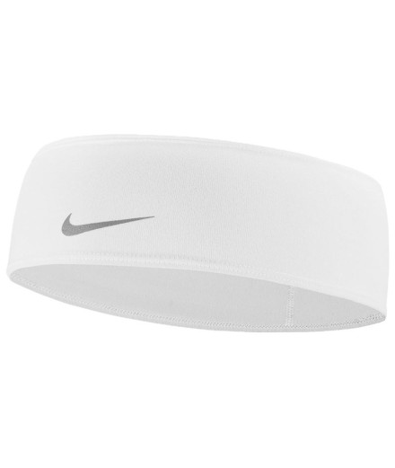 Cinta de pelo fitness Nike Dri-Fit Swoosh 2.0 Blanco