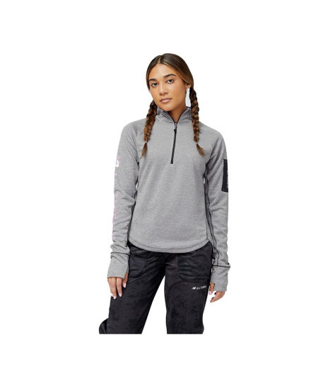 Sudadera de trail New Balance Impact Run AT gris Mujer