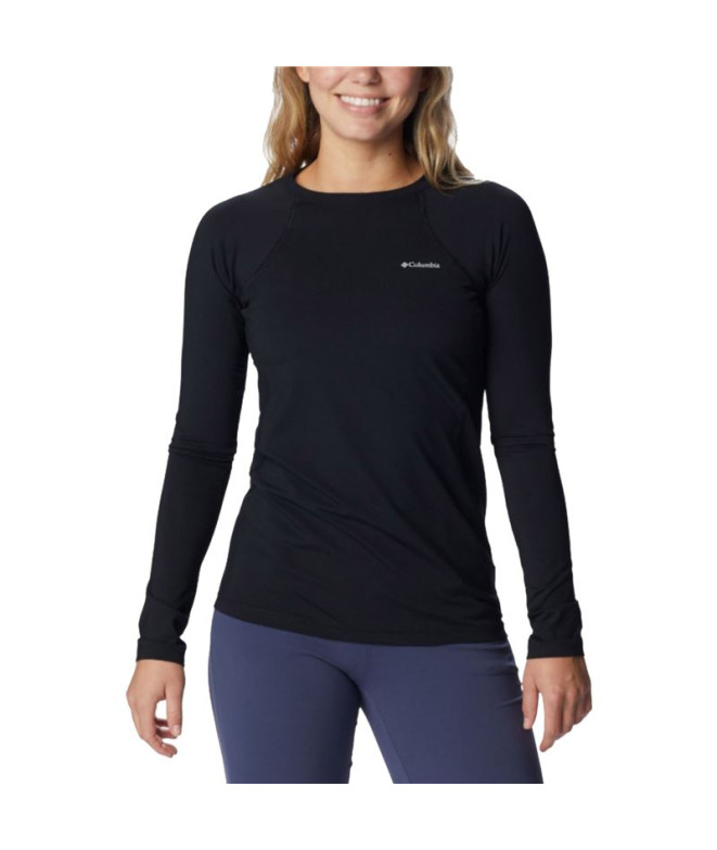 Camiseta de montaña Columbia Midweight negro Mujer