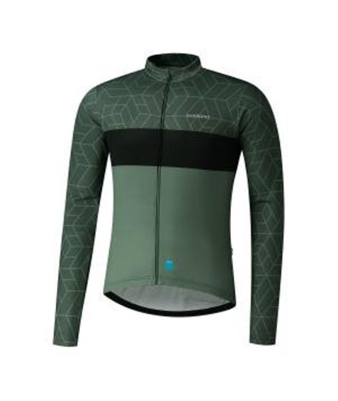 Chaqueta de Ciclismo Shimano Vertex Printed Verde