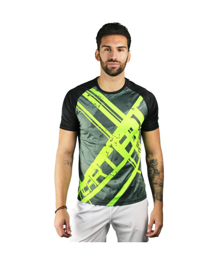 Camiseta de pádel Cartri Luxer negro Hombre