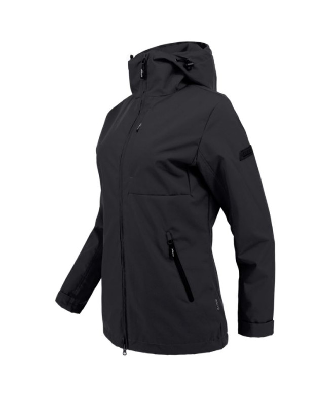 Anorak de montaña Joluvi Monviso Negro Mujer
