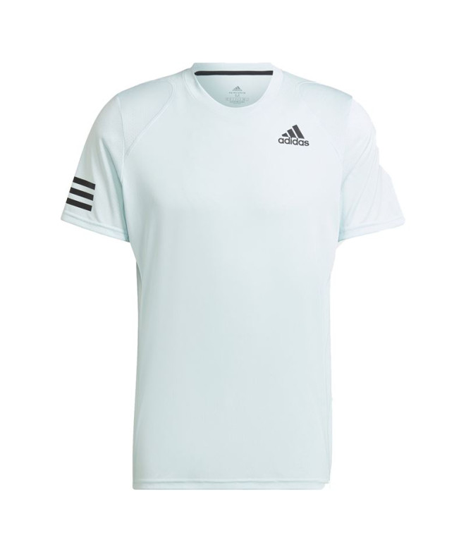 Camiseta adidas Club Tennis 3 bandas azul Hombre