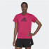 Camiseta de tranning adidas Designe 2 Move Logo fucsia Mujer