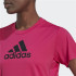 Camiseta de tranning adidas Designe 2 Move Logo fucsia Mujer