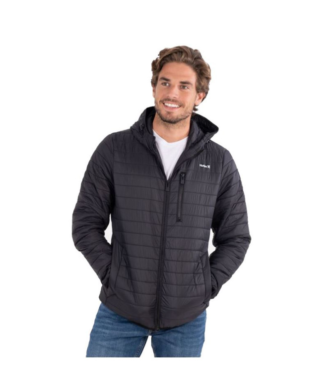 Chaqueta Hurley Balsam Quilted Packable negro...