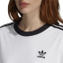 Camiseta adidas Originals 3 Stripes blanco Mujer