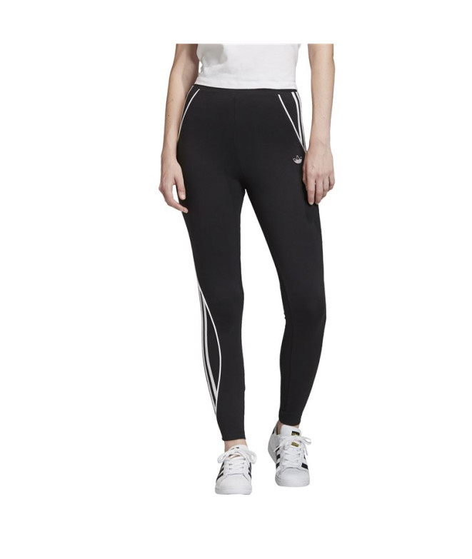 Mallas adidas 3 Stripes negro Mujer