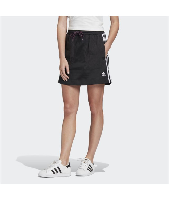 Falda adidas 3 Stripes negro Mujer
