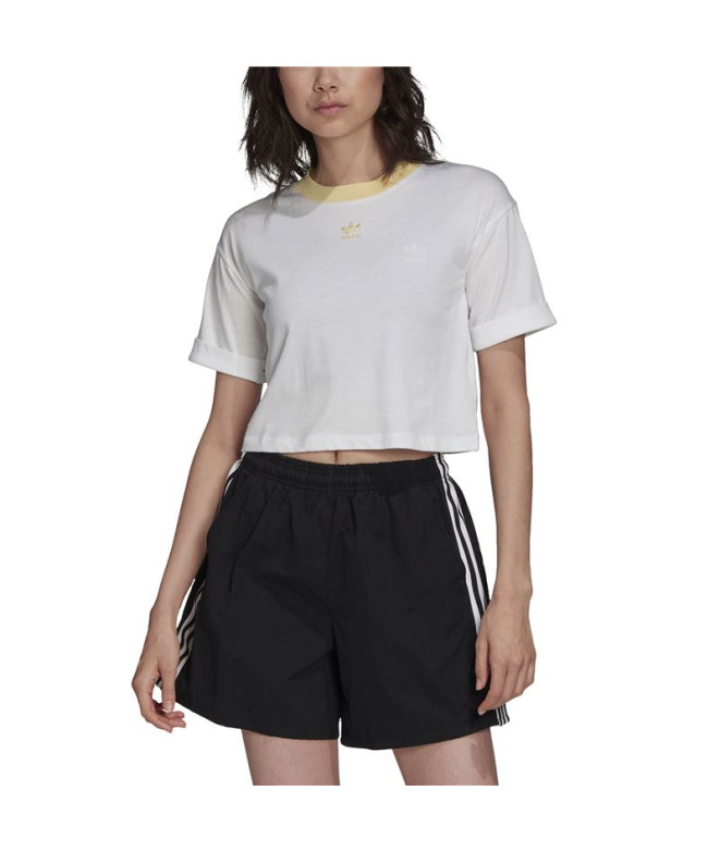 Camiseta adidas Tiny Trefoil blanco Mujer