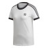 Camiseta adidas 3 Stripes blanco Mujer