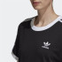 Camiseta adidas 3-Stripes negro Mujer