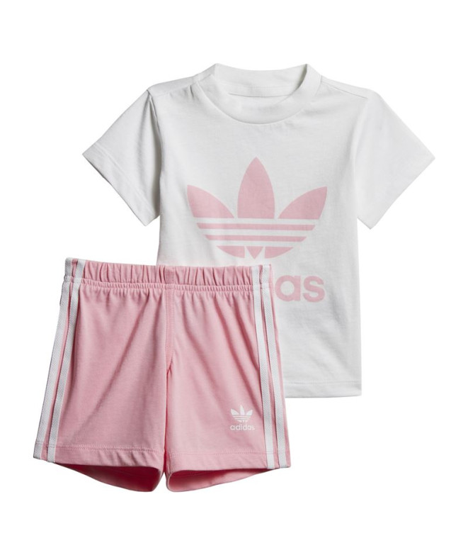 Conjunto adidas Trefoil rosa Niña