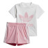 Conjunto adidas Trefoil rosa Niña