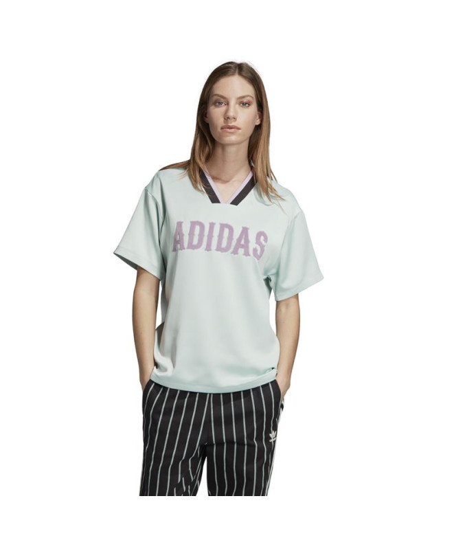 Camiseta adidas Boyfriend azul Mujer