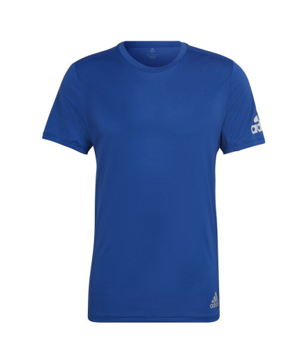Camiseta adidas Run It azul Hombre