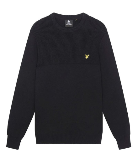 Sudadera Lyle & scott V1-Crew Lambswool marrón Hombre