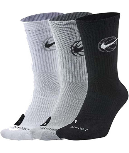 Calcetines de baloncesto Nike Everyday Crew blanco