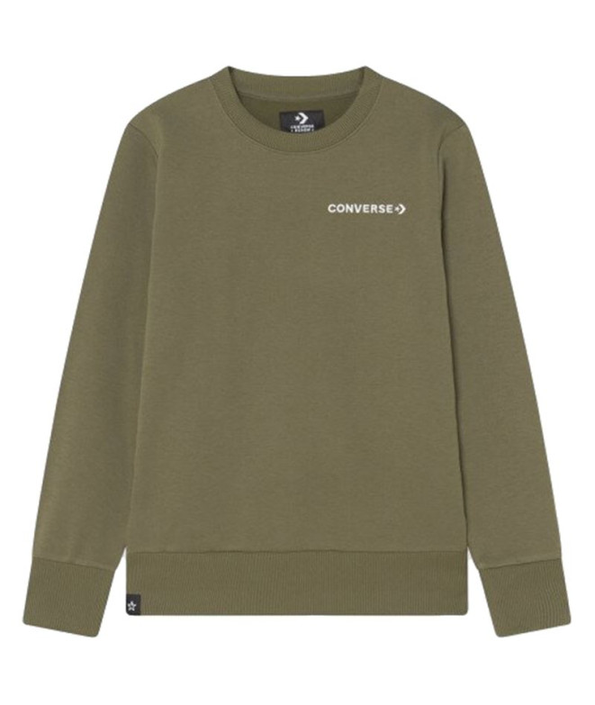 Sudadera Converse Wordamark beige Niño