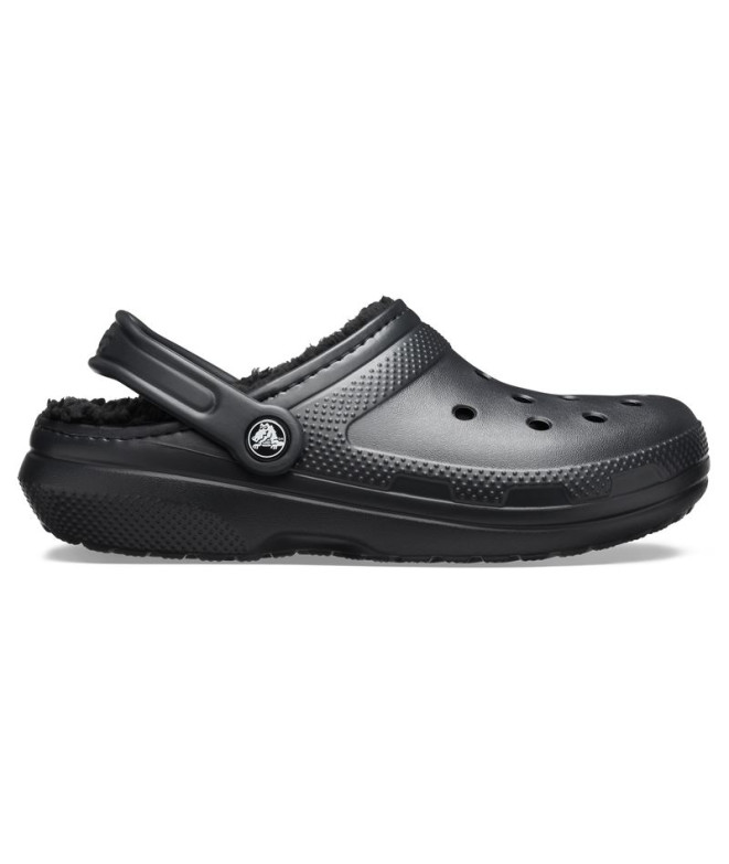 Zuecos Crocs Classic Lined Clog U Negro