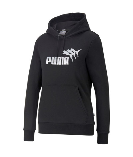 Sudadera Puma Metallics Spark negro Mujer