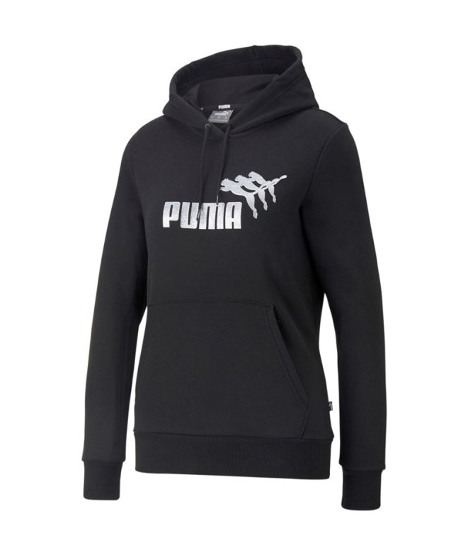 Sudadera Puma Metallics Spark negro Mujer