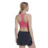 Sujetador deportivo de running adidas Medium Suport Pocket rosa Mujer