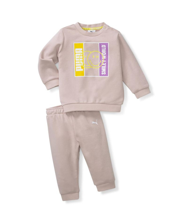 Chándal Puma Smileworld Minicat Rosa Bebe