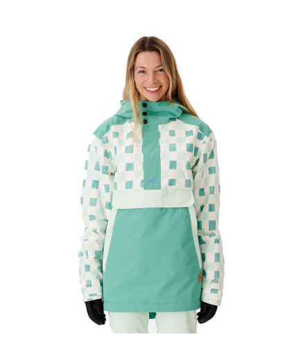 Chaqueta de Montaña Rip Curl Rider Anorak Verde Mujer
