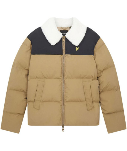 Chaqueta Lyle & Scott Borg Collar Marron Hombre