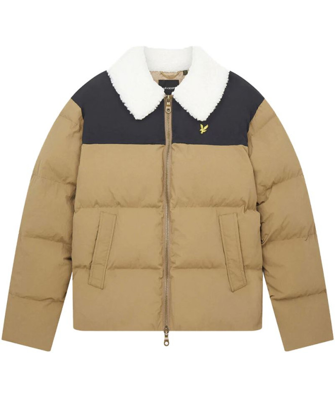 Chaqueta Lyle & Scott Borg Collar Marron Hombre