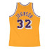Camiseta de Baloncesto Mitchell & Ness La Lakers Magic Jhonson Amarillo Hombre