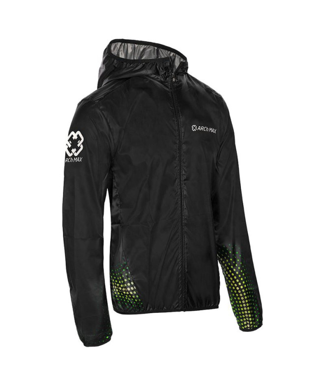 Chaqueta de Running Arch Max Windstopper Negro...