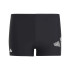 Bañador de Natación adidas 3 Bar Negro Infantil